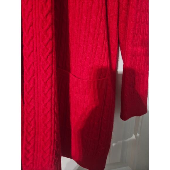 Lands End Cashmere Cable Cardigan Sweater Size 2XL - Picture 2 of 5